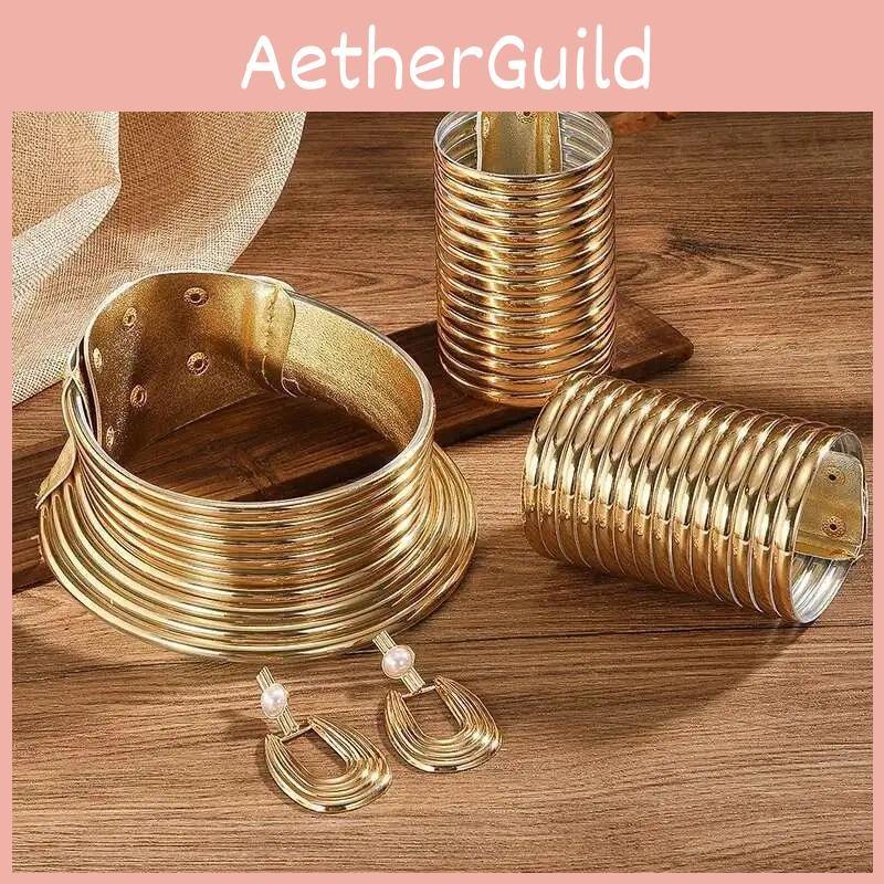 Style Jewelry African Set With Alloy Pendant Earrings Bracelets For Men Women Casual