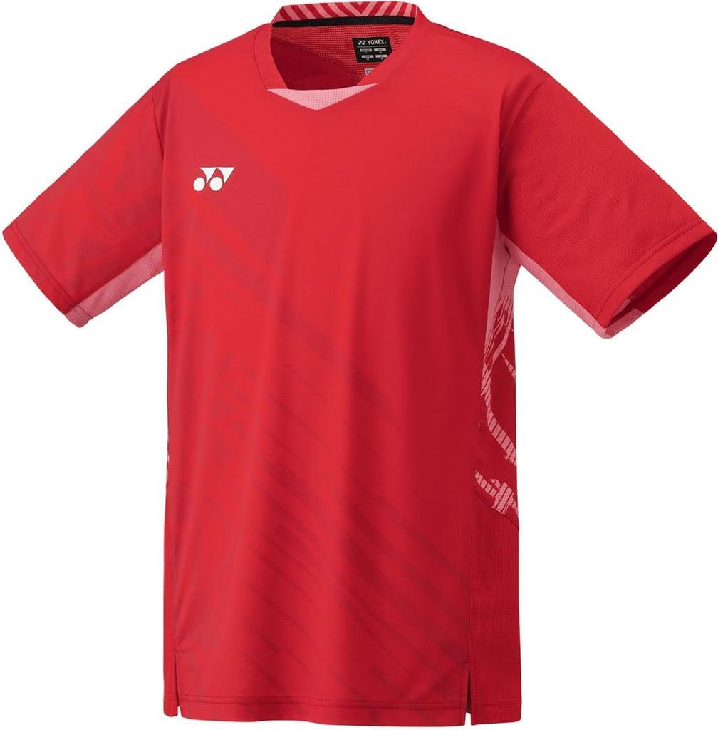 Yonex Short Sleeve Game Tango Red Men's Shirt, (587)