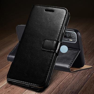 Custodia in pelle per telefono Flip per OPPO Realme C35 C31 C21 C25 C25Y C21Y C20 Reno 6 7 Pro A53 A73 A93 A57 A74 A55 A54 A92 Portafoglio Stand Borse per telefono Copertina del libro