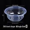 Clear Round Disposable PP Takeout Bowl with Lid