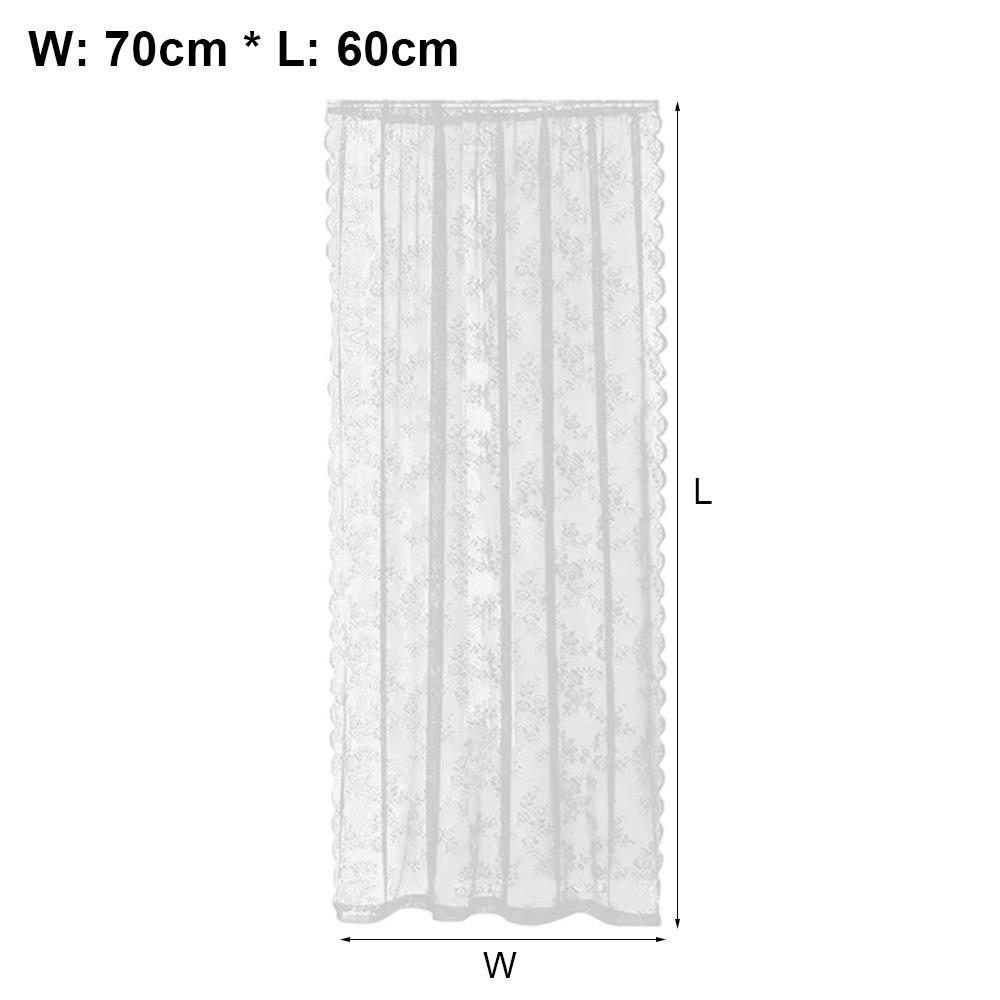 1Pcs Rod Pocket Lace Curtain 150x200cm Window Drape Shades New Sheer Curtain  Living Room Decoration