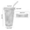 375ml Coffee Mugs Wine Glasses Striped Whiskey Glass Water Cups Drinking Cup