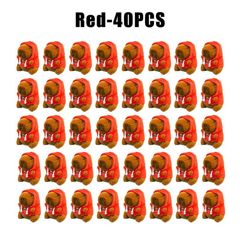 Capybara Hoodie Plush Toy Stuffed Animal Keychain Backpack Charm Matching Couple Gift for Children