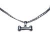 Minimalismus Gotisch Edelstahl Hundeknochen Anhänger Halskette für Damen Herren Silber Dunkel Punk Y2K Paar Schmuck Geschenke