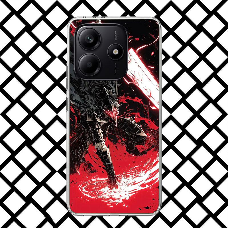 G-Guts B-Berserks Anime Phone Case for Xiaomi Redmi Note 15 14 14S 13 12 12S 11 Pro Plus 11E 11T 11S 10S 5G Soft Cover Fundas Re
