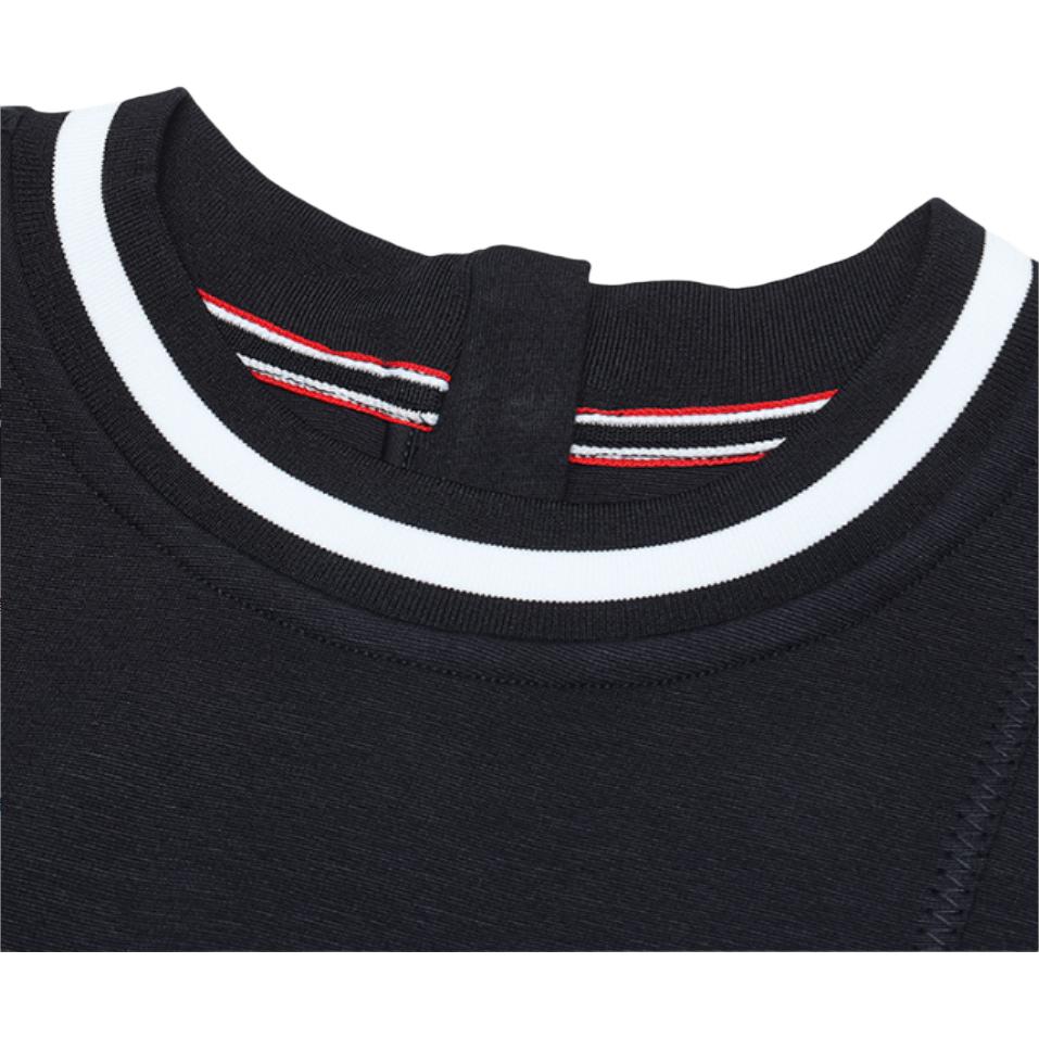 Fila Fitted Short Sleeve Knit Dress Women Dresses Legendary-Blue F11W431311F-NV