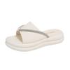 Fashion Women's Wedge Sandals 2025 Summer Wear Fashion Rhindiamond-muffin Thick-soled Increase Women's Slippers