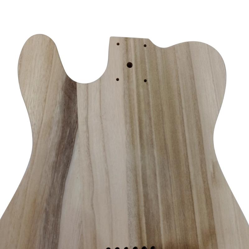 Unfertiger Gitarrenkörper Poliertes Holzart, DIY, T-Stil Gitarrenzubehör