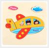 1pc 14.7cm/5.79in Wooden 3D Puzzles Jigsaw Game Cartoon Animal Pattern Kids Montessori Early Educational Toys for Children