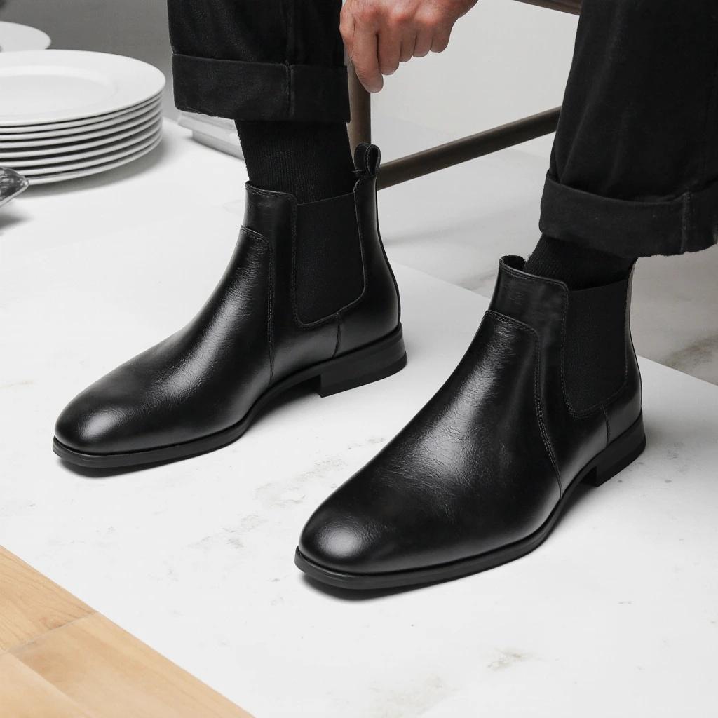 Chelsea Boots Men Fashion Brand Comfortable 2026 Chelsea Boots