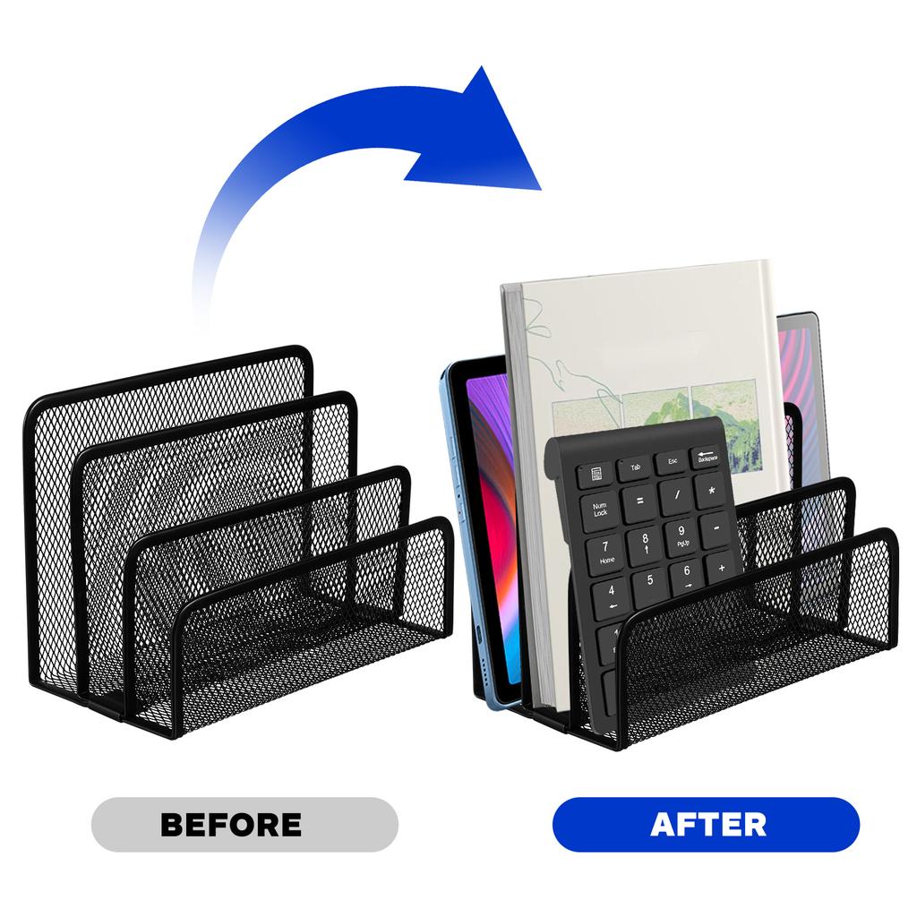 Eisen Mesh Brief Format Schwarz Bücherregal Dokument Veranstalter Schreibtisch Halter Zeitung Rack Klassenzimmer Organisatoren Metall Datei