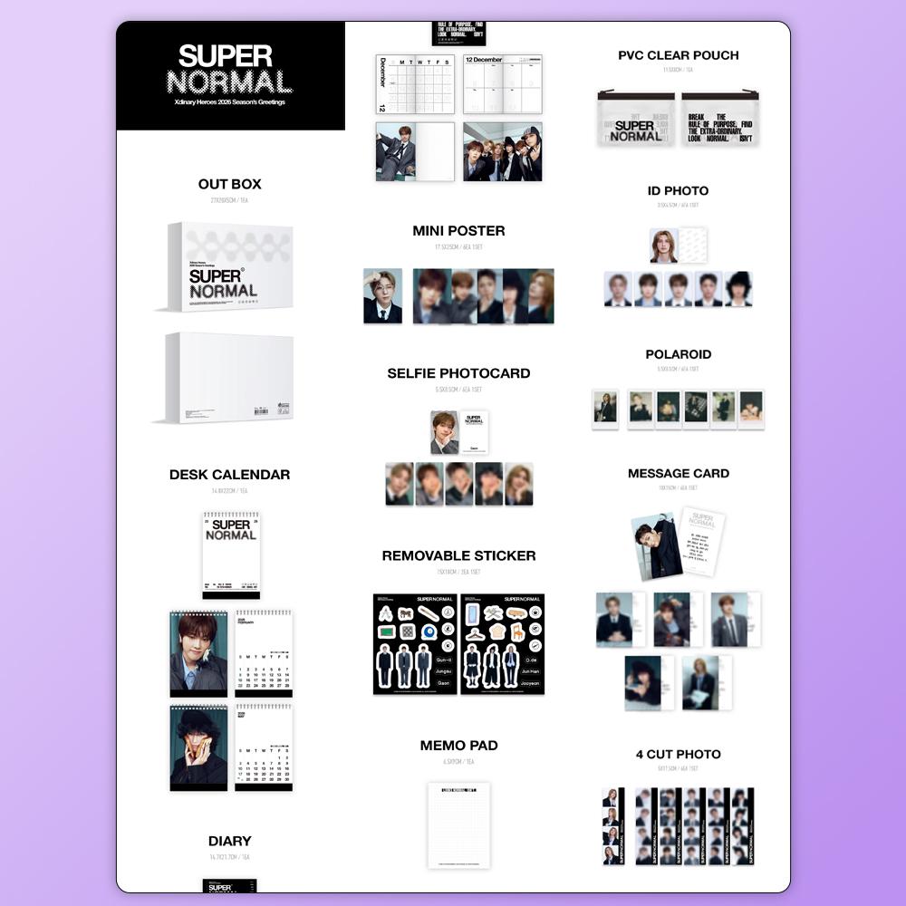 (POB) Xdinary Heroes - 2026 SEASON'S GREETINGS SUPER NORMAL