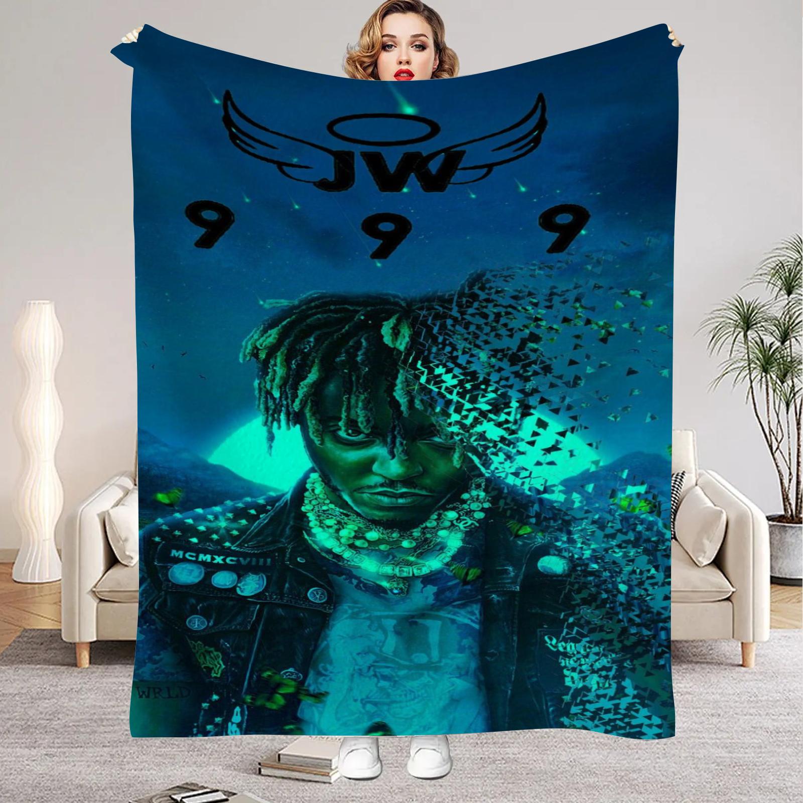 Juice WRLD 999 Legend Rapper Album Blanket Soft Throw Blanket for Home Bedroom Bed Sofa Travel Picnic Cover Kid Gift 75cmx90cm