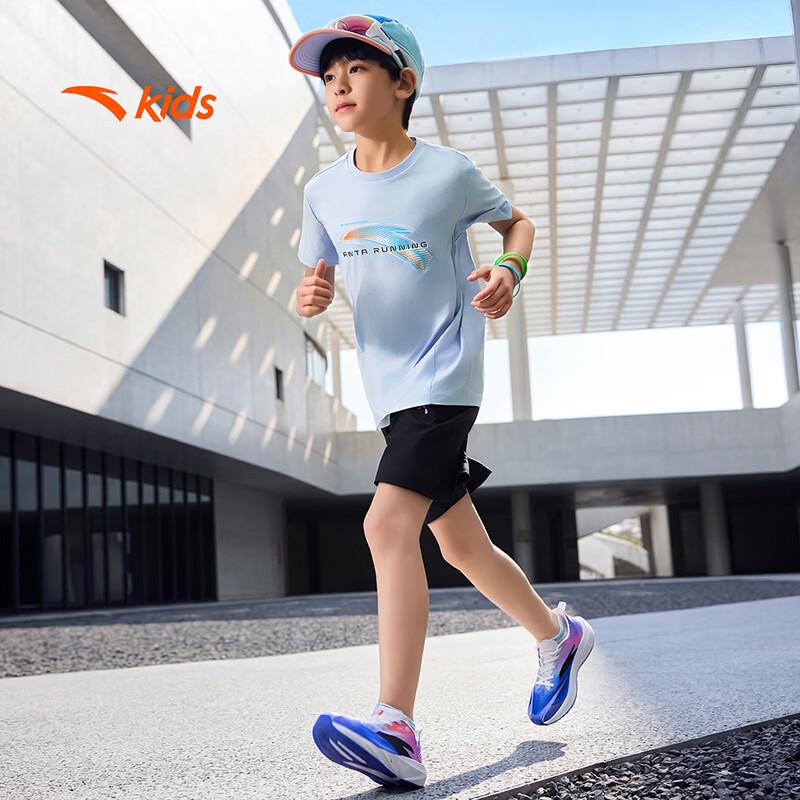 Anta Boys' Quick-Dry Short Sleeve Sports T-Shirt