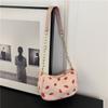 Simple Strawberry Print Casual Personalized Armpit Bag Shopping Niche Design Versatile New Sweet Shoulder Bag Women