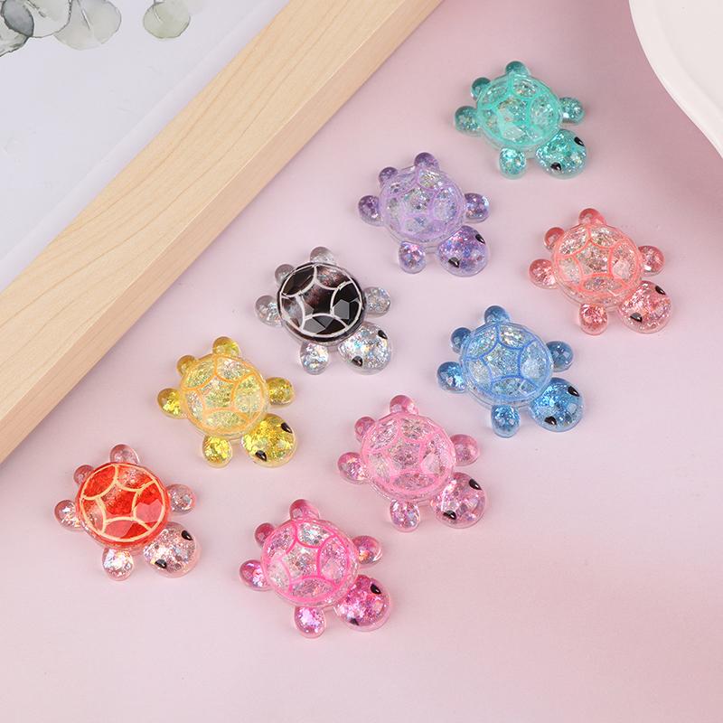 2Pcs Mini Turtle Garden Micro Landscape Resin Crafts Tiny Turtle Miniatures Home Decoration Ornaments Gift