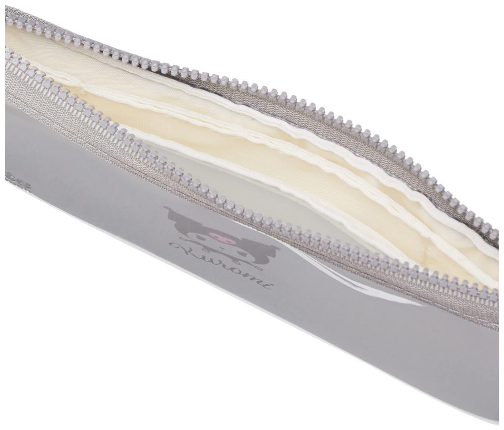 Sunstar Stationery Sanrio Clear Pouch Mitte Flat Kuromi Makeup Black Case,