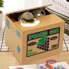 Children Cat Panda Thief Automatic Stealing ATM Toy Money Saving Box Coin Box Piggy Bank