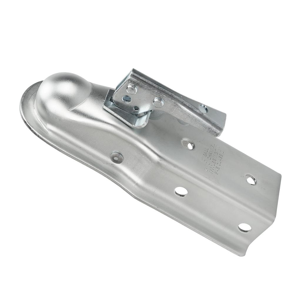 Adjustable Trailer Coupler 2-1/2in Channel Secure Coupling for 2in Hitch Ball 3500lbs Weight Capacit