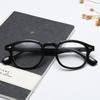 Men's Retro Korean Style Celebrity Glasses Frame with Flat Lens, Compatible with Myopia Lenses.