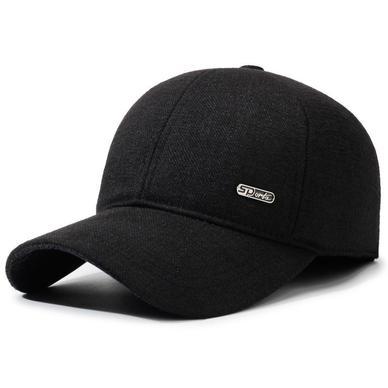 

New Autumn Winter Hat Simple Warm Ear Protection Baseball Cap Outdoor Thickened Version For Adjustable