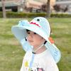 Voice Control Fan Hat Children Summer Girls Large Brim Sun Protection Shawl Hat Empty Top Girl Sun Hat