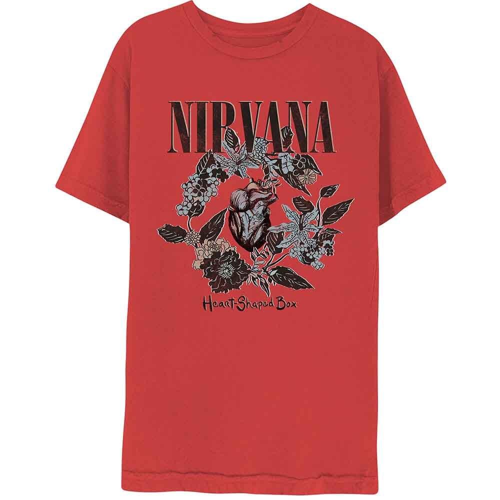 Nirvana Heart Shape Box T-Shirt Red New Unisex T-Shirt M