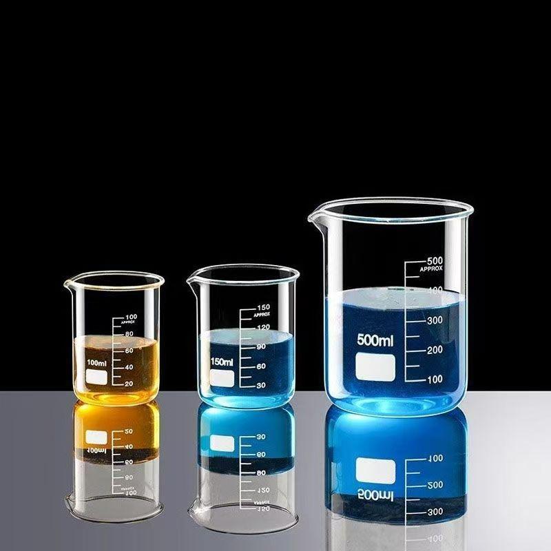 Glass Beaker Glass Measuring Cup High Borosilicate Heat-resistant Laboratory Beaker Kitchen Baking Measuring Instrument
