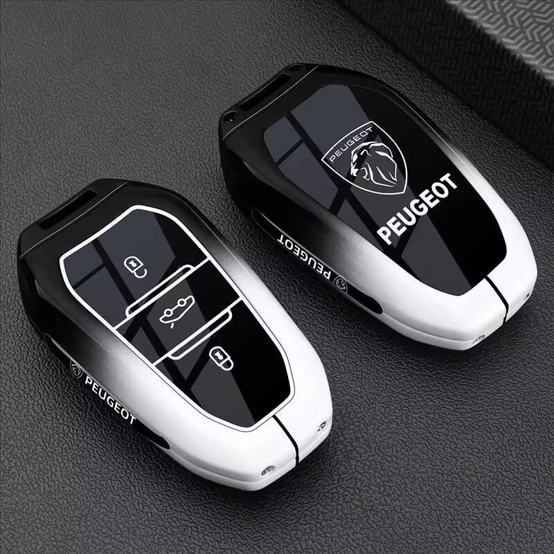 Farbverlauf Auto Schlüsselhülle Zubehör für Peugeot 208 308 408 508 2008 3008 4008 5008 301 207 206 Für Citroen C3 C4 C3-XR DS3 DS5