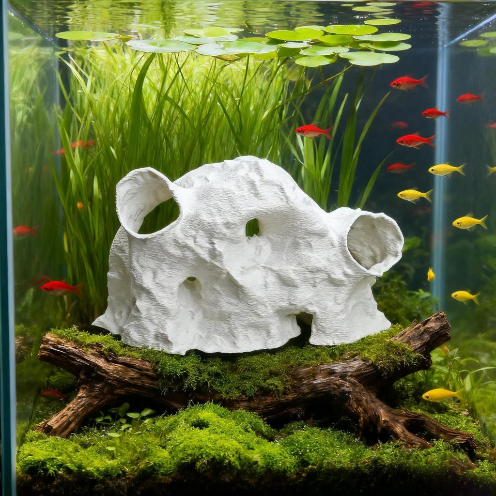 Aquarium Cave Aquarium Betta Shrimp Toys Fish Cave Decorative Shelter For Play Rest Home Living Room Freshwater Saltwater Loach