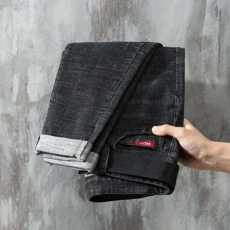 2024 Men's Autumn Fashion Slim Straight Jeans - Versatile, Trendy, Casual