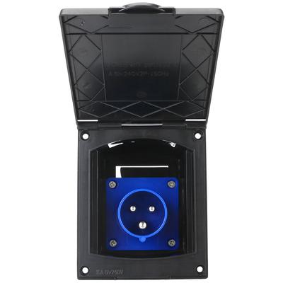 Prise Secteur Avec Couvercle Crochet de Raccordement Extérieur Encastré Prise d'Entrée Principale pour Camping-car Caravane Marine 220V-240V 16A
