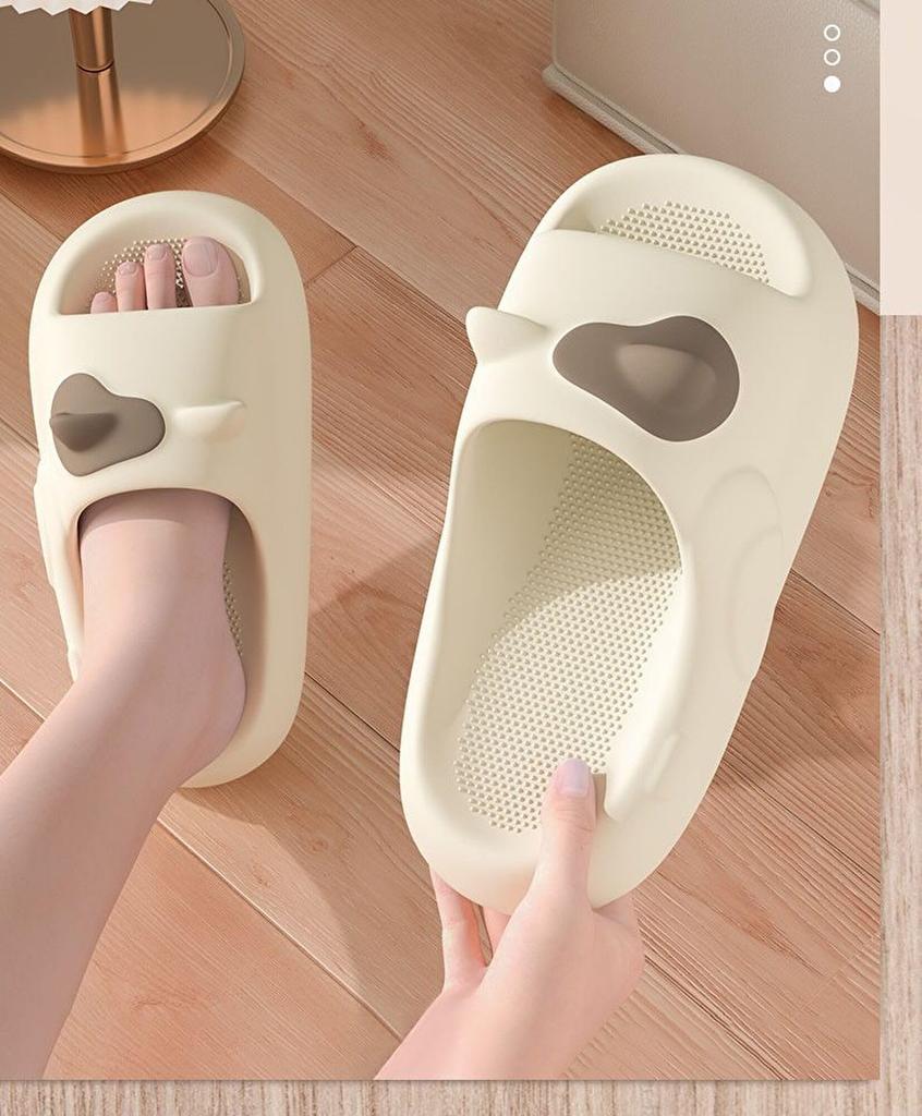 Pupule Holomua Platform Cat Room Cat Indoor Cute Japanese Shoe Women's Sandals/Slippers, Shoes, Shoes, Balcony, Toilet, (White, Sizes, Adult,
