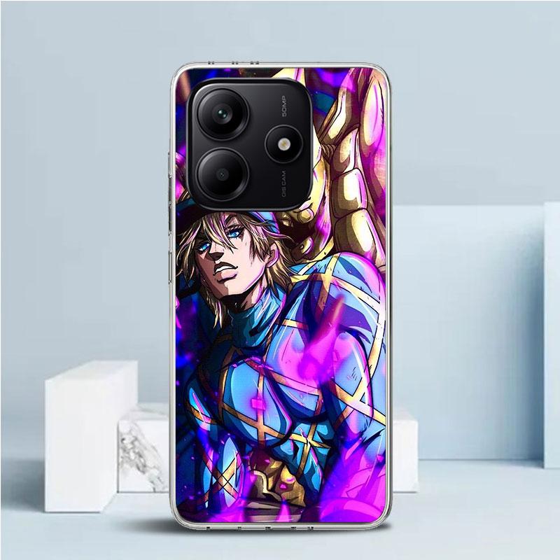 JoJo Adventure Dio Diego Brando Měkký kryt pro telefon Xiaomi Redmi Note 15 14 13 12 Pro Plus 14S 11S 11T 11E 10S 10 4G Vzor