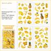 Fresh Cute Style Fruit Stickers Kawaii Style Creative DIY PET Stickers Fruit Theme Decorative Stickers Flat Stickers
