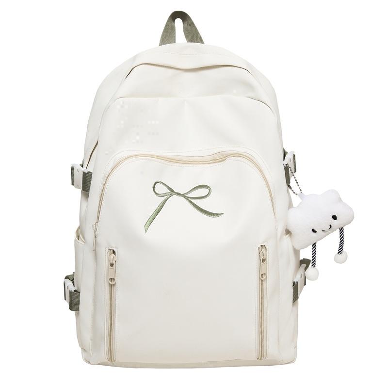 Schoolbag Korean Version Ins Bow Cute Backpack Japanese Small Fresh Leisure Travel Backpack Simple Primary School Bag