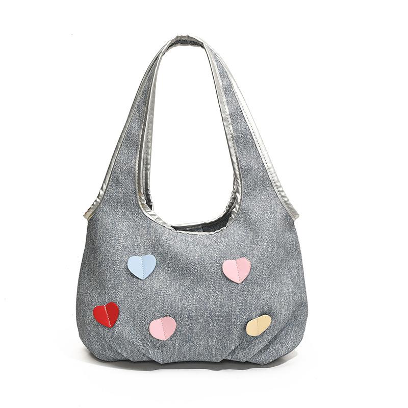 Korean version of fashion handbag women's bag new large-capacity PU bag niche high-texture shoulder armpit bag