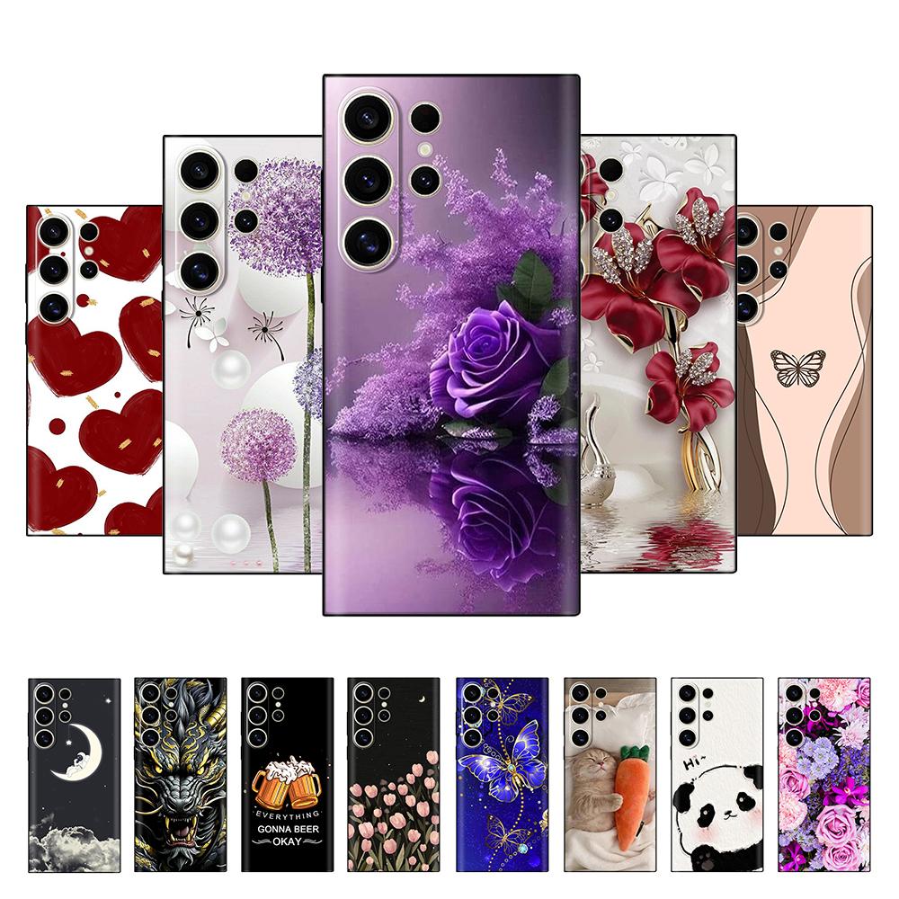 For Samsung Galaxy S23 Ultra Case Soft Liquid Silicone Full Protection Back Cover For Samsung S23 FE S23+ Ultra S 23 Back Cover