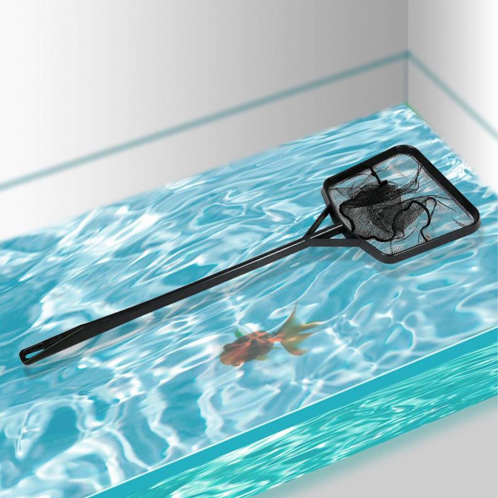 Small Pool Skimmer Net Fine Mesh Pool Salvage Net Aquarium Cleaning Tool Portable Debris Removal Accessories for Fish Tank Tubs