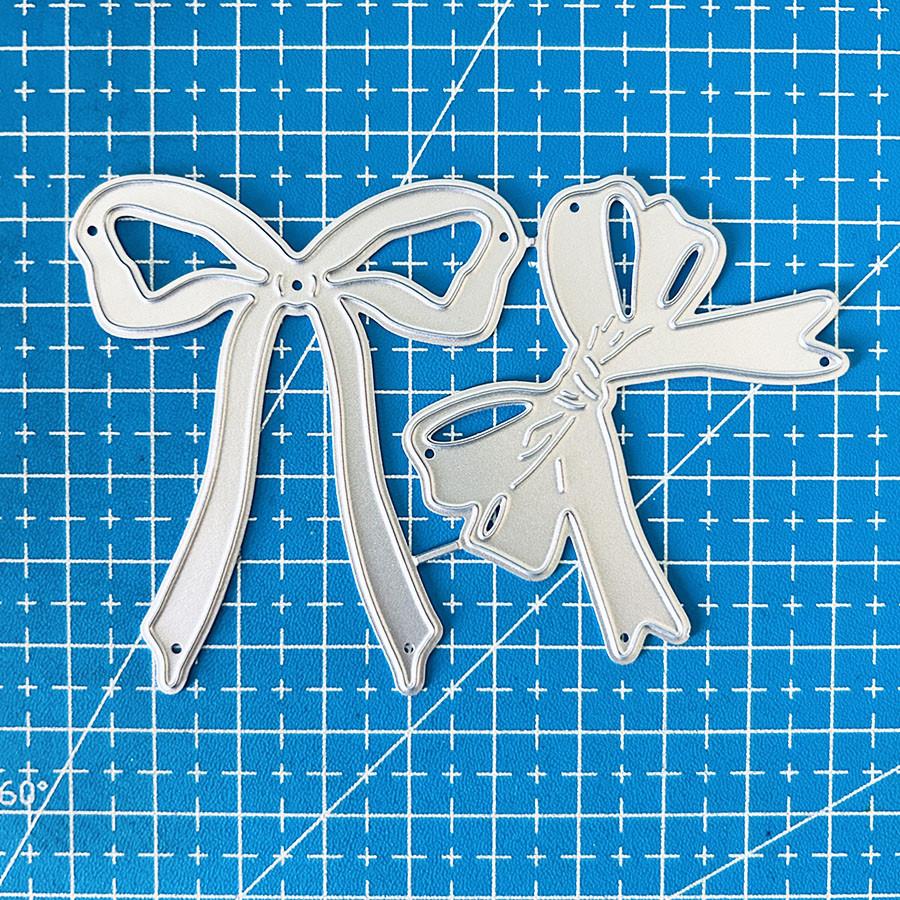 

Милые бантики Металлические вырубные штампы Трафарет для DIY Скрапбукинга Фотоальбома Тиснения Бумаги Открыток Поделок Вырубки dies серебряный