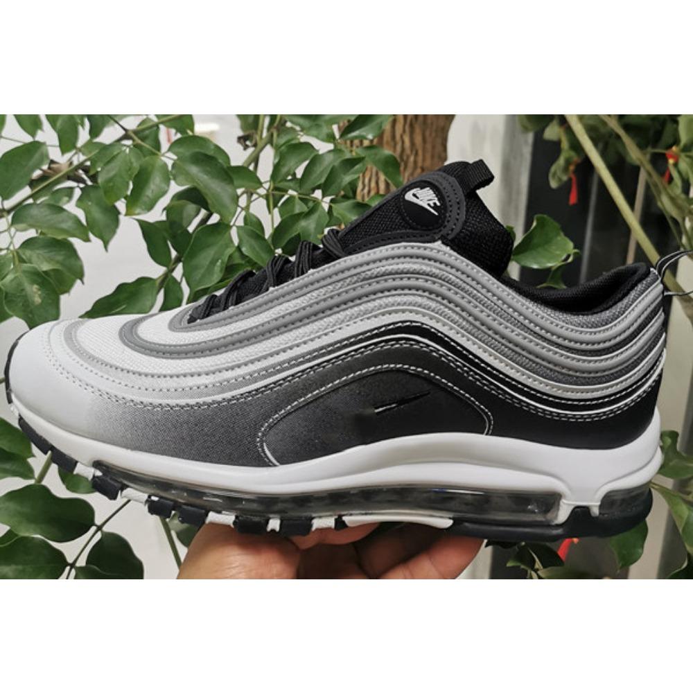 Zapatillas de hombre Bullet reflectantes retro para correr con amortiguación de aire en toda la planta zapatillas de mujer blancas y negras de tendencia casual deportivas