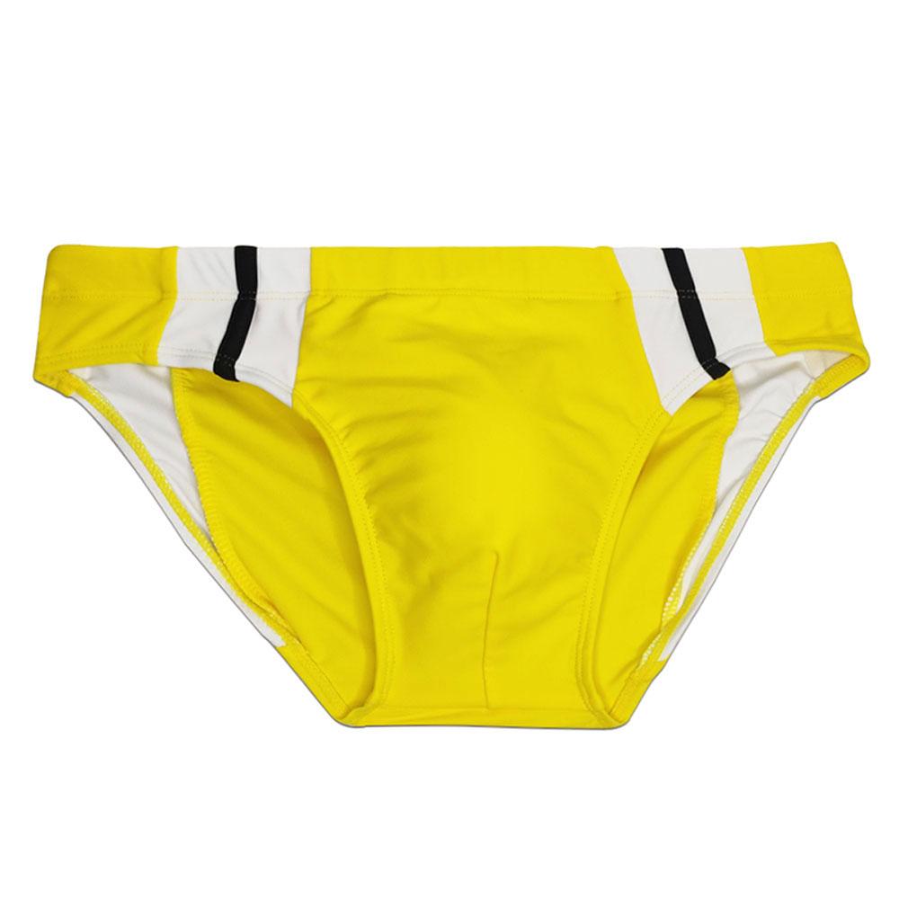 Herren-Badehose, Badehose, Farbblockierung, modischer Druck, enge Passform, sexy Bademode, Strandkleidung, Bräunen, Surfen, Fitnessstudio
