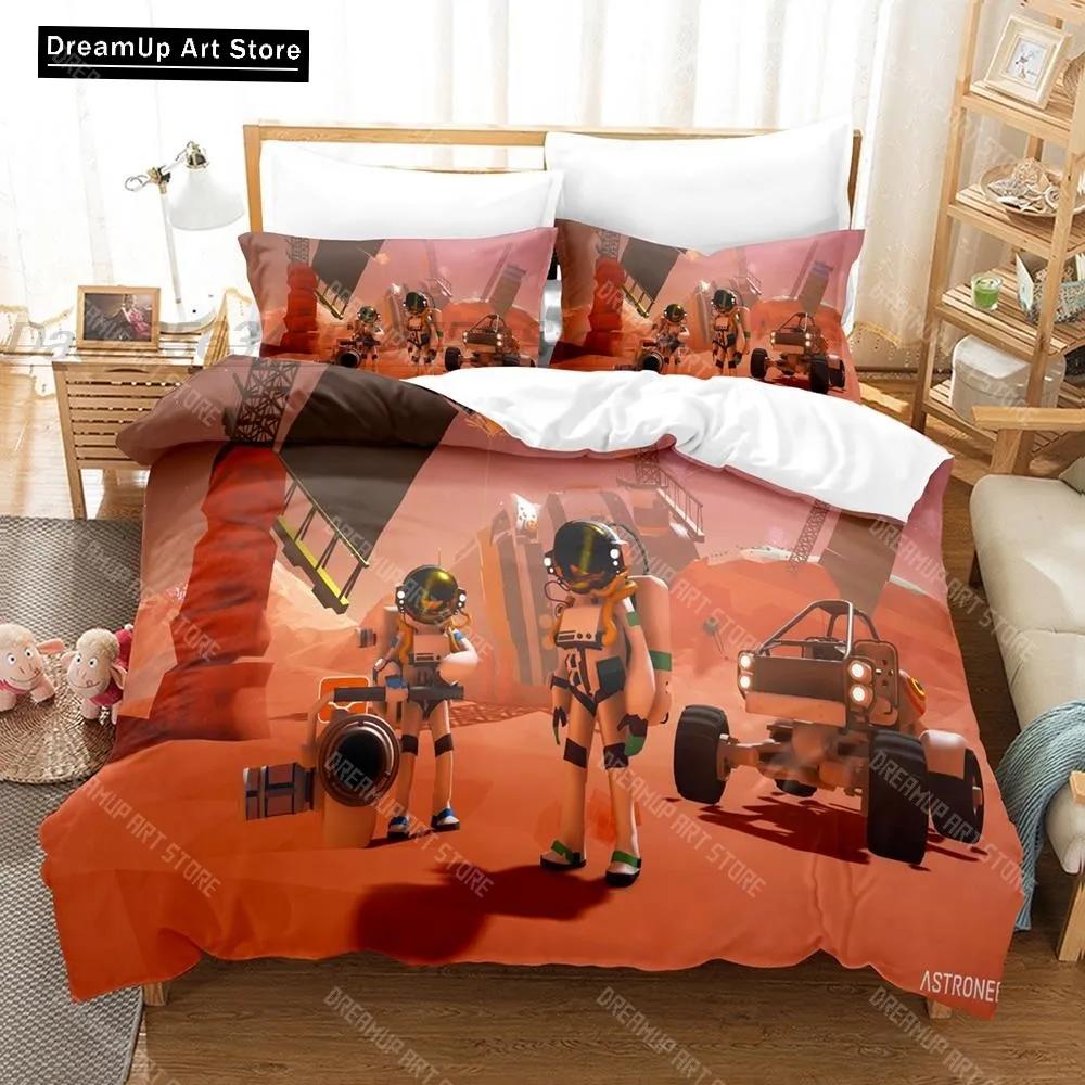 3D-Druck Mode Cartoon Spiel Astroneer Bettwäsche-Set Jungen Mädchen Twin Queen Full Size Bettbezug Kissenbezug Bett Erwachsenen Schlafzimmer