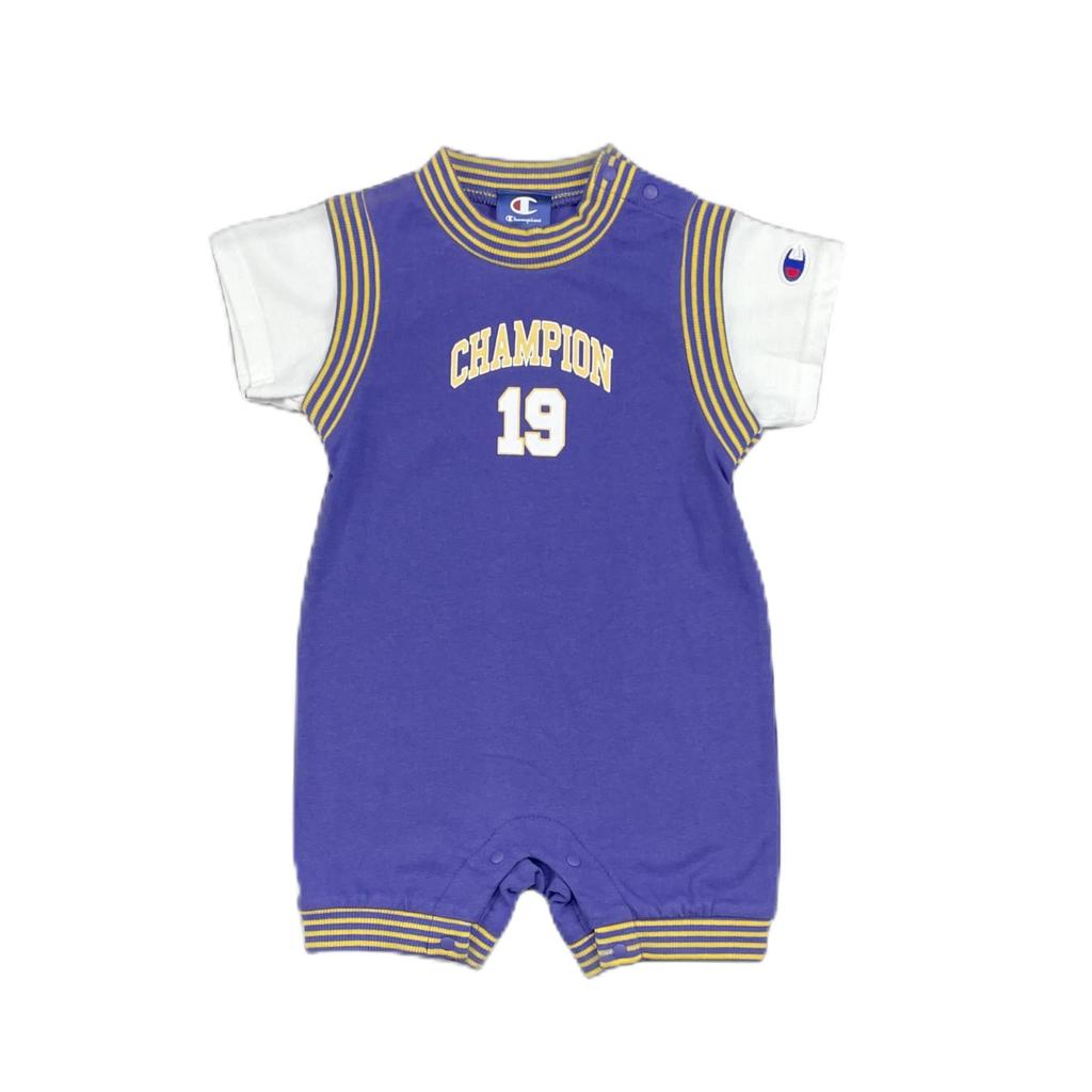 Champion Short Sleeve Coverall Basketball Jersey Style Baby Purple 80