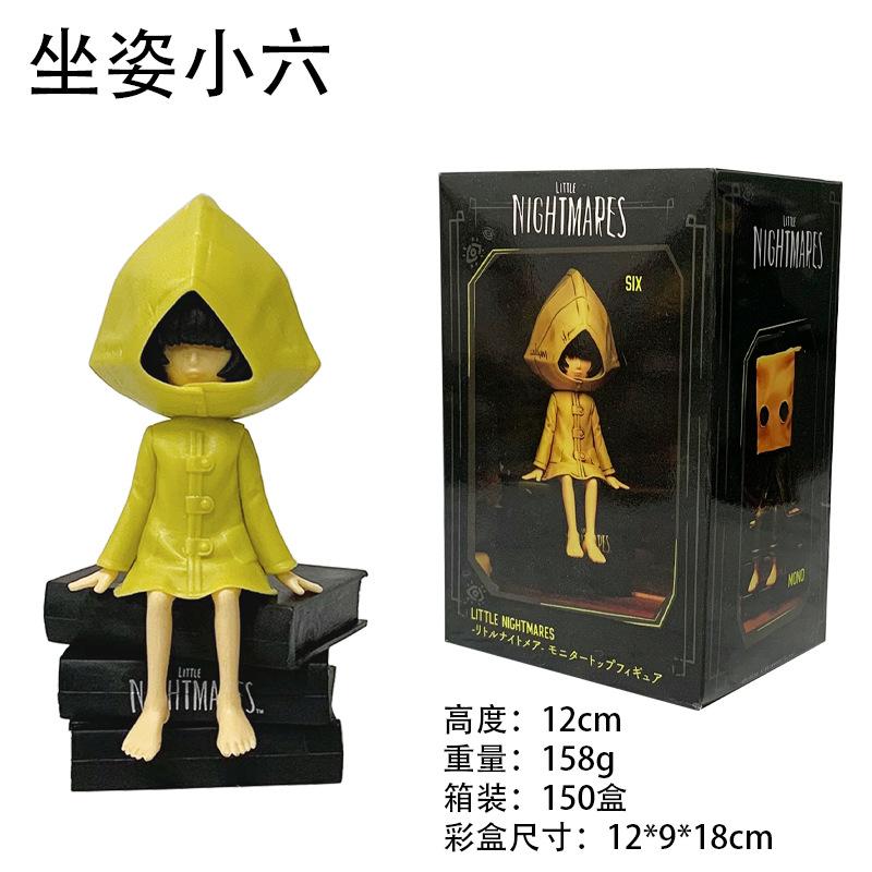 Hot Game Gk Little Nightmares Anime Figurine Six Figure Mono Action Figure Anime Game Pvc Action Figure Collectible Model Doll
