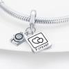 Authentic Charm Bead Charms copper Plated Travel Photo Camera Pendant Bead Charms Compatible With Bracelets Women Jewellery Making Diy Gift