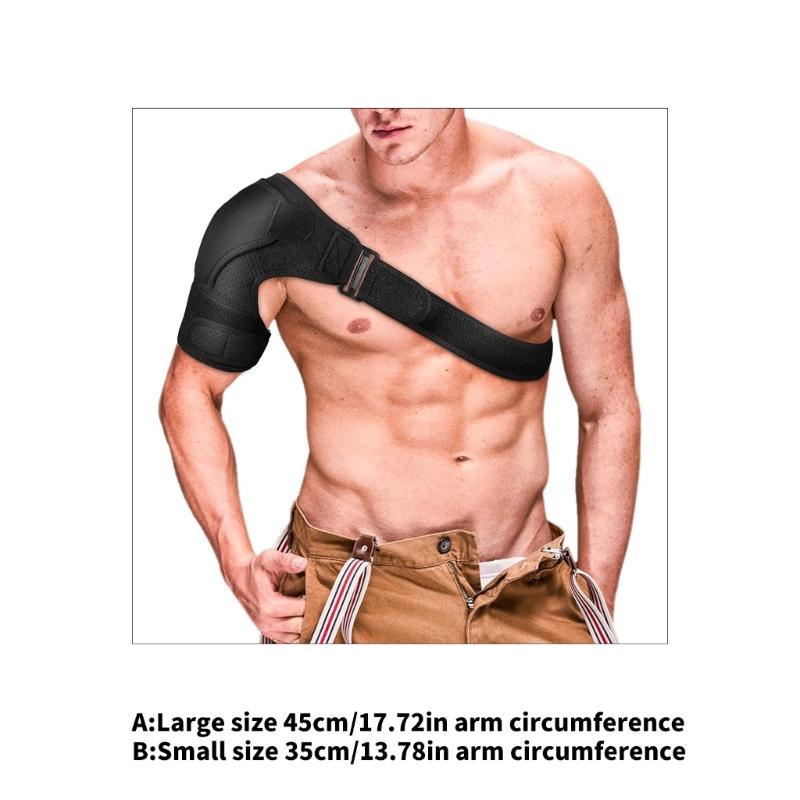 Verstellbarer Links-Rechts-Schulterstabilisator mit sanfter Unterstützung für Fitnessstudio-Workouts und tägliche Aktivitäten