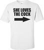 Elle Aime Le T-shirt Offensant Cock