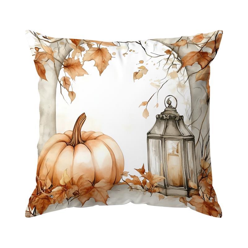 Autumn Decoration Painting Cushions Pillowcase Printed Polyester Throw Pillow Cover Decorative Sofa Cushion Pillowslip