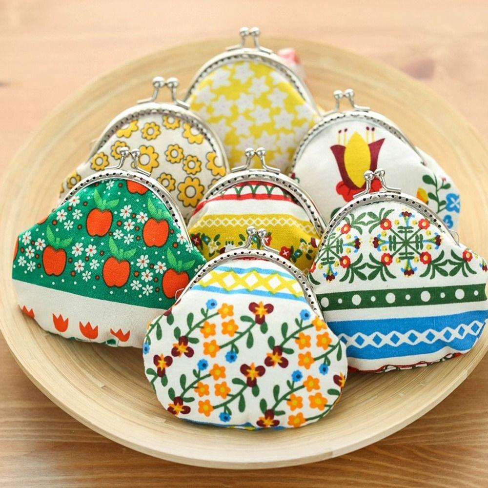 Metal Purse Frame Kiss Clasp Vintage Purse Frame Mini Bag Frame Buckle  DIY Craft